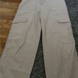 SHEIN Tan Straight Leg Pants Versatile Casual Wear